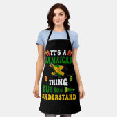 Yuh Nah Guh begrijpt het Jamaicaanse ding Jamaic Schort (Gedragen)