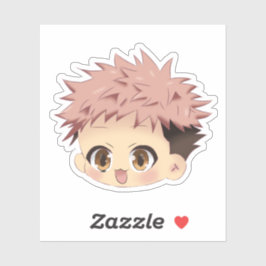 Yuji geïnspireerde chibi sticker