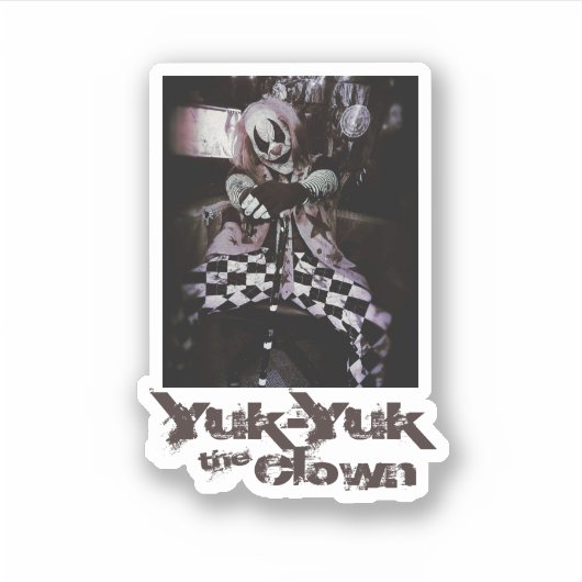 Yuk-Yuk De Clown Sticker (Voorkant)