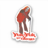 Yuk-Yuk De Clown Sticker (Voorkant)