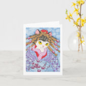 Yuki aan Ume notecard Kaart (Gele Bloem)
