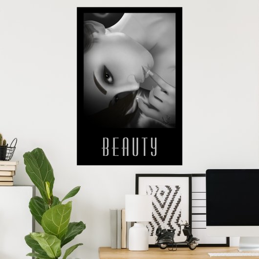 Yuki bw poster (Thuiskantoor)