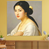 "Yuki Mori" Fijn Kunst Vrouwportret Canvas Afdruk (Insitu (Woonkamer))