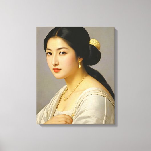 "Yuki Mori" Fine Art Vrouw Portret Canvas Afdruk (Voorkant)