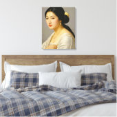 "Yuki Mori" Fine Art Vrouw Portret Canvas Afdruk (Insitu (Slaapkamer))