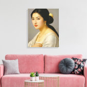 "Yuki Mori" Fine Art Vrouw Portret Canvas Afdruk (Insitu (Woonkamer))