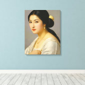 "Yuki Mori" Fine Art Vrouw Portret Canvas Afdruk (Insitu (Houten vloer))