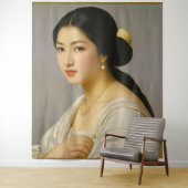 "Yuki Mori" Fine Art Vrouw Portret Wandkleed (In situ)