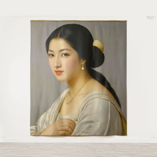 "Yuki Mori" Fine Art Vrouw Portret Wandkleed