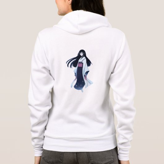Yuki-onna (Japanse geest) Hoodie (Achterkant)