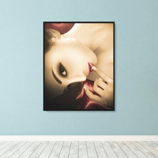 Yuki verpakt canvas afdruk (Insitu (Houten vloer))