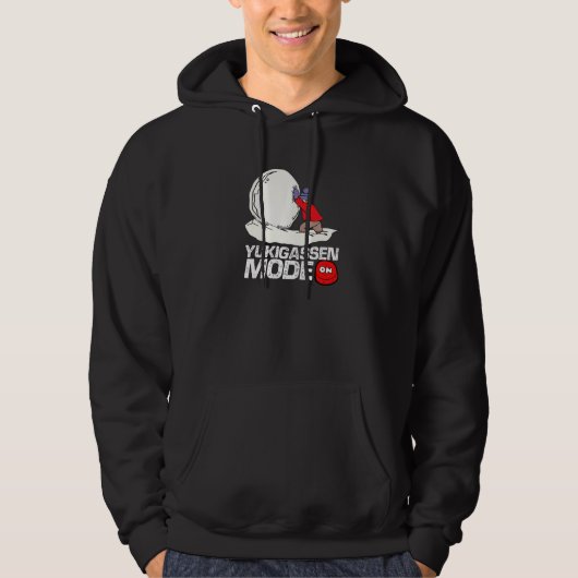 Yukigassen Mode On Snowball Fighting Snow Battle P Hoodie (Voorkant)