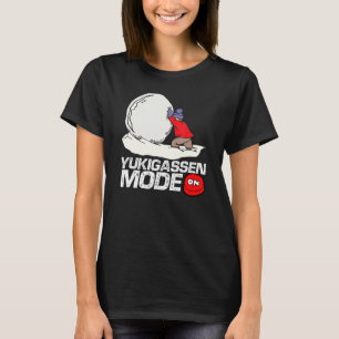 Yukigassen-modus op sneeuwbalgevecht t-shirt