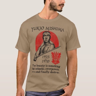 Yukio Mishima Dubbele vrienden vintage T-shirt