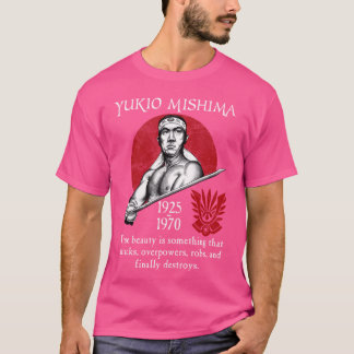 Yukio Mishima unieke vintage vrienden T-shirt