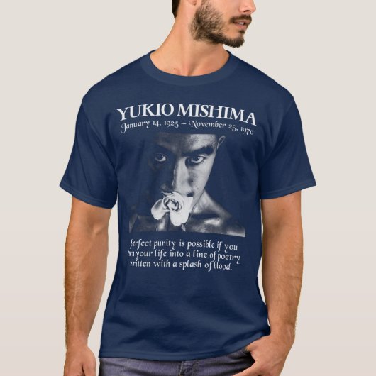 Yukio Mishima vintage girl T-shirt (Voorkant)
