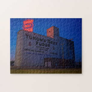 Yukon' Best Flour Mill Neon Lichtreclame in de sch Legpuzzel