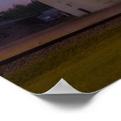 Yukon' Best Flour Mill Neon Sign At Dusk Poster (Hoek)