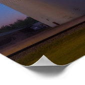 Yukon' Best Flour Mill Neon Sign At Dusk Poster (Hoek)