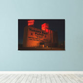 Yukon' Best Flour Neon Night Artistic View  Canvas Afdruk (Insitu (Houten vloer))