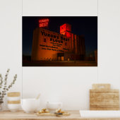 Yukon' Best Flour Neon Night Artistic View Poster (Keuken)