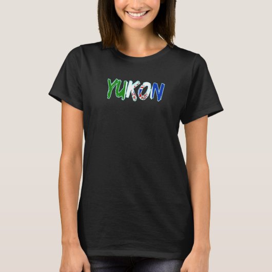 Yukon Canada Canada flag Yukon flag North America T-shirt (Voorkant)