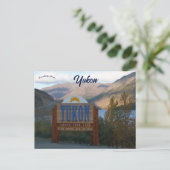 Yukon Canada Groter Dan Het Leven Briefkaart (Staand voorkant)