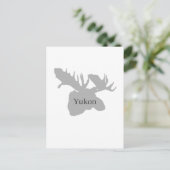 Yukon Canada Logo (mose) Briefkaart (Staand voorkant)