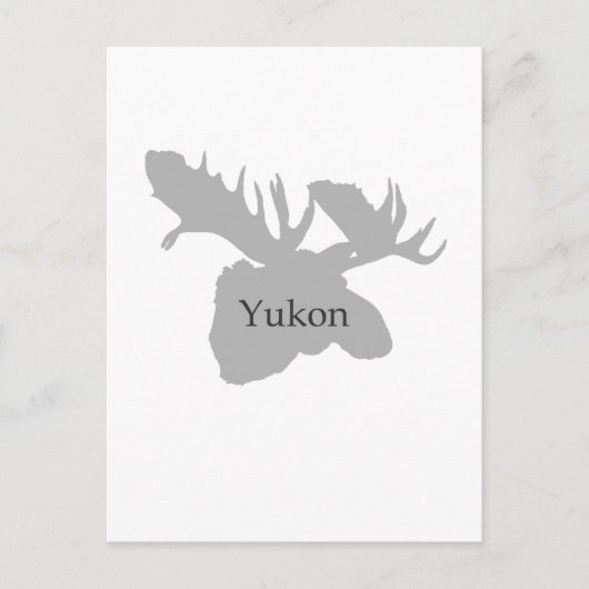 Yukon Canada Logo (mose) Briefkaart (Voorkant)