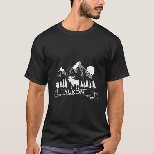 Yukon Canada Mountain Moose Yukon Canada T-shirt (Voorkant)