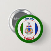 YUKON, CANADA RONDE BUTTON 5,7 CM (Voorkant /achterkant)
