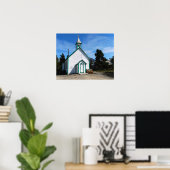 Yukon Church in Carcross, Canada Poster (Thuiskantoor)