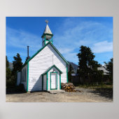 Yukon Church in Carcross, Canada Poster (Voorkant)
