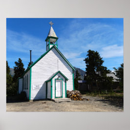 Yukon Church in Carcross, Canada Poster