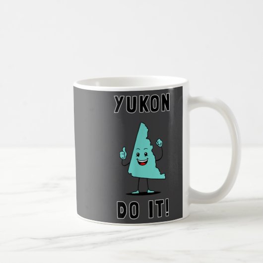 Yukon Do It - Funny Yukon Canada Motivational Koffiemok (Rechts)