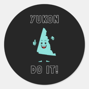 Yukon Do It Yukon Canada Motivatie Ronde Sticker