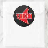 Yukon-gebied Ronde Sticker (Tas)