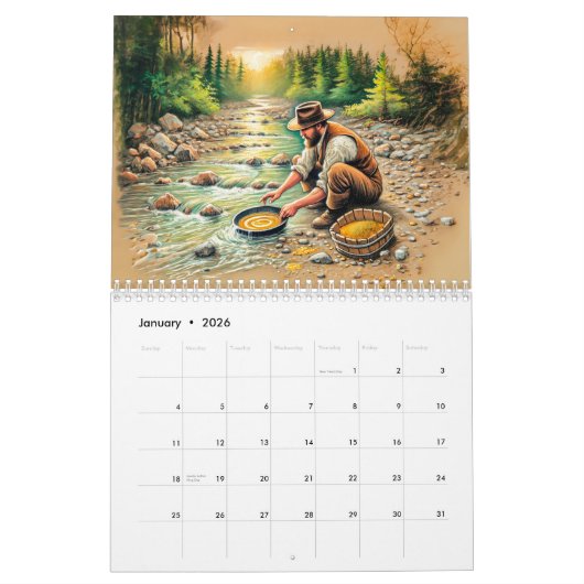 Yukon Gold Rush – Een pastelreis Kalender (Jan 2026)