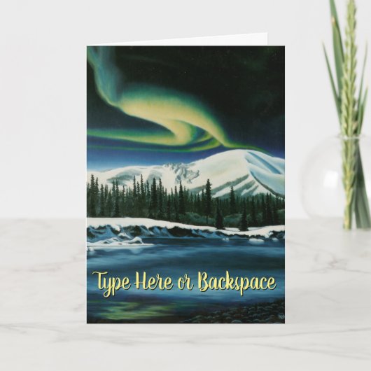 Yukon Landscape Art Kaarten gepersonaliseerd (Voorkant)