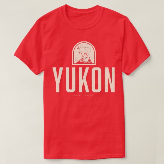 Yukon Mountain Goat Tan T-shirt (Design voorkant)