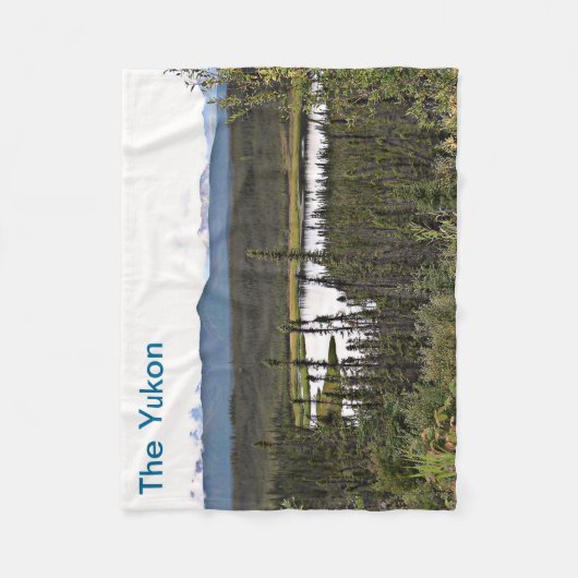 Yukon Pond Fleece Deken (Voorkant)