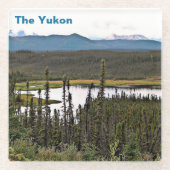 Yukon Pond Glazen Onderzetter (Voorkant)