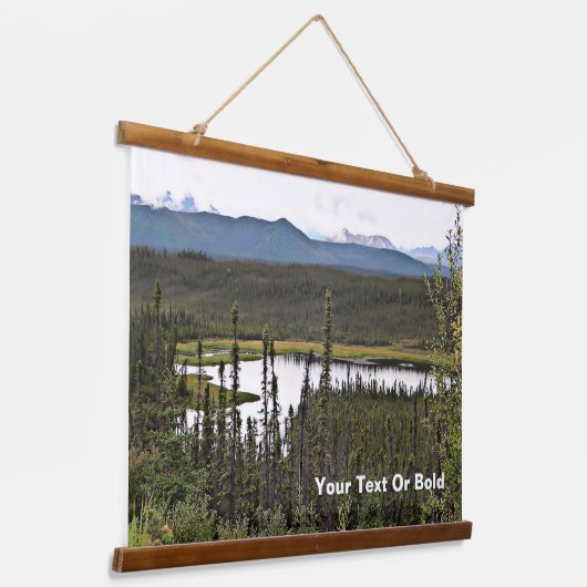 Yukon Pond Hangend Wandkleed (Gebogen)