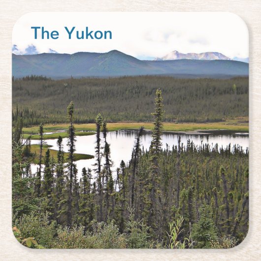 Yukon Pond Kartonnen Onderzetters (Voorkant)