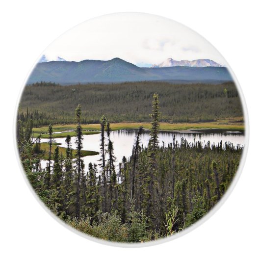Yukon Pond Keramische Knop (Voorkant)