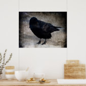 Yukon Raven Grunge Poster (Keuken)