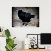Yukon Raven Grunge Poster (Thuiskantoor)