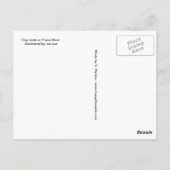 Yukon River clay Bank Briefkaart (Achterkant)