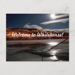 Yukon River Moon Briefkaart
