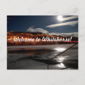 Yukon River Moon Briefkaart (Voorkant)